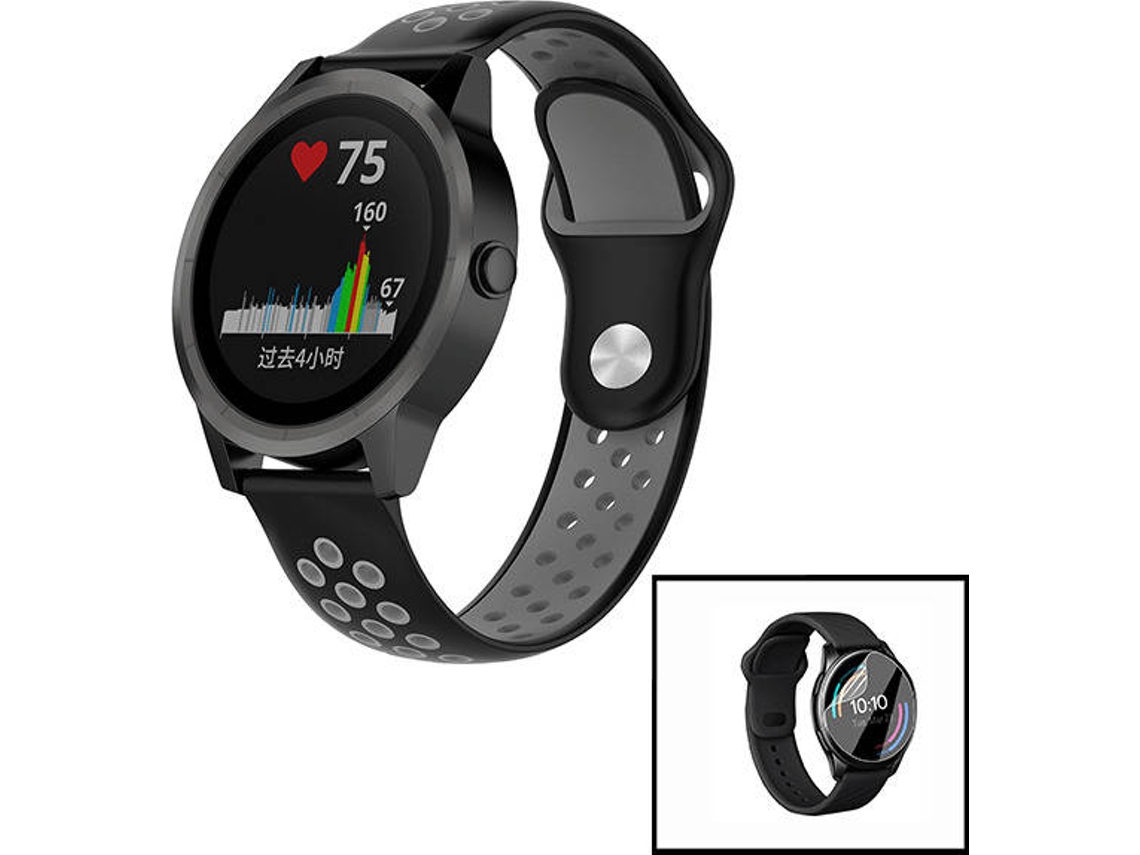 Bracelete + Película de Hydrogel PHONECARE SportyStyle Huawei GT2 Pro Sport 46mm Preto e Cinzento