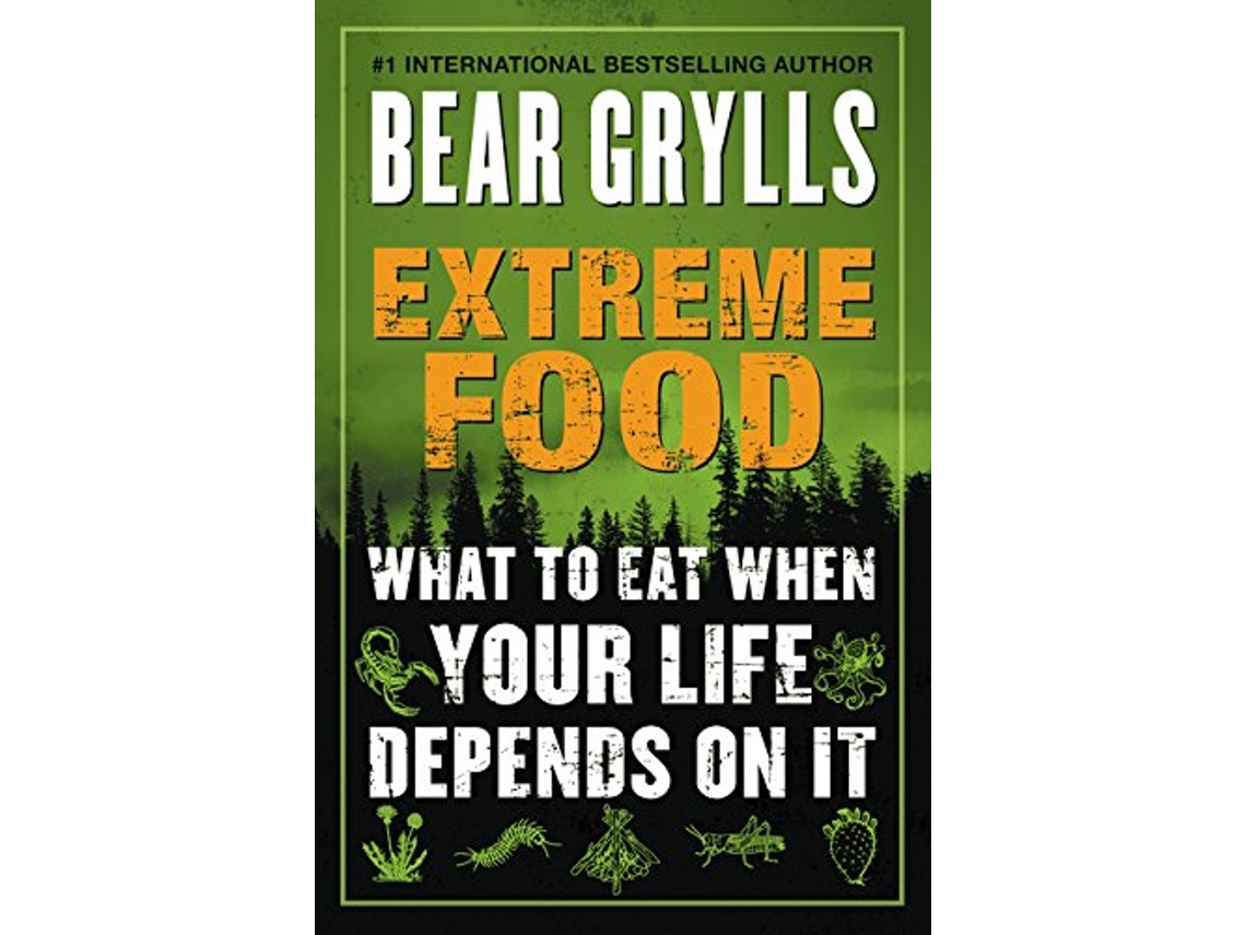 Livro Extreme Food de Bear Grylls (Inglês)