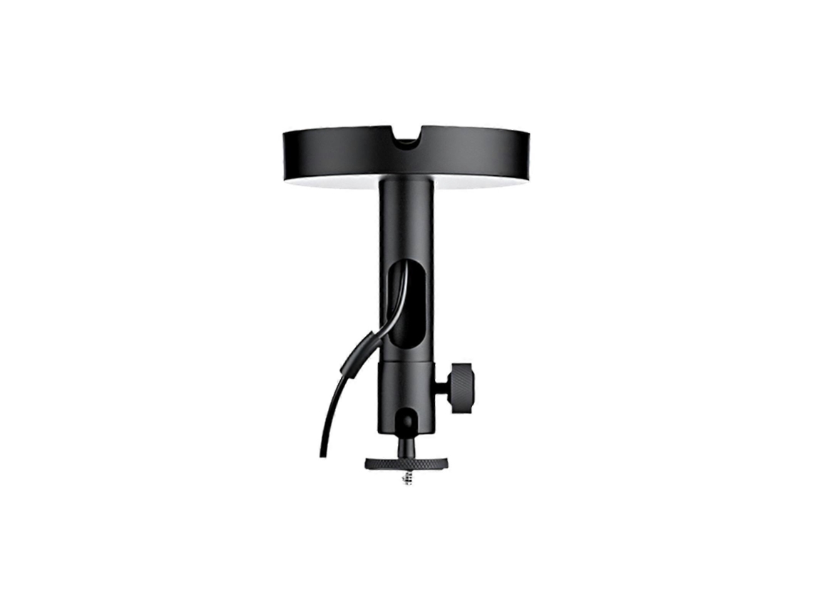 Suporte De Teto Para Projetor De Metal Resistente Com Cabeçote Esférico E Rosca De 1/4 Polegadas, Preto, Compatível Com Vários Modelos