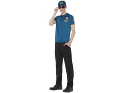 Fato de Homem DISFRAZZES Polícia Com Camisa, Chapéu E Óculos (Tam: XS)