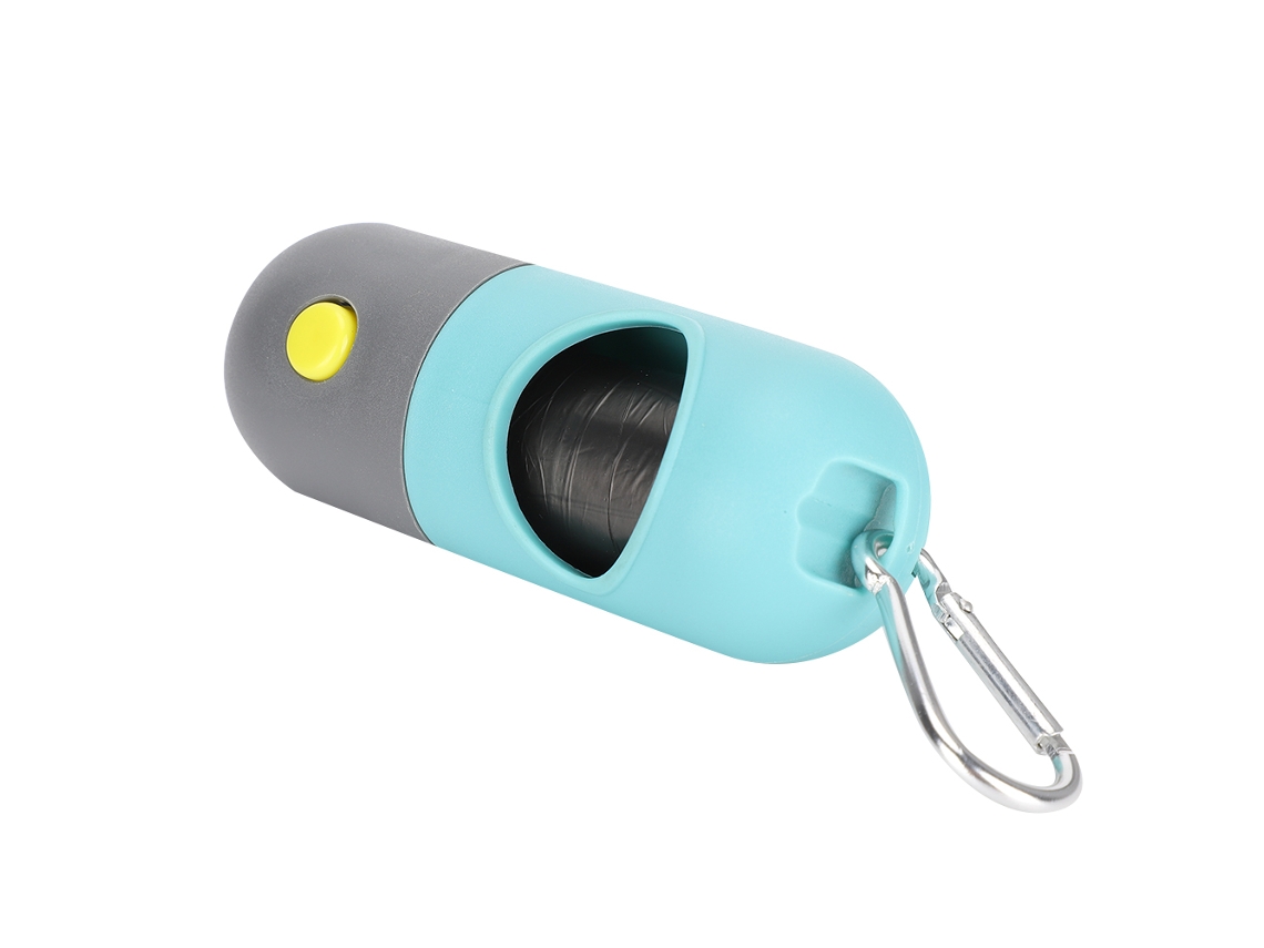 Dispenser Portátil De Sacos De Lixo Para Cães Com Luz Azul Lagoa