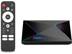Android Tv Box 14.0, R69plus 4 Gb De Ram, 32 Gb De Rom, Android 14 Box, Resolução 4k/8k, Suporte Para Wi-fi Duplo 2.4g/5.8g (preto)