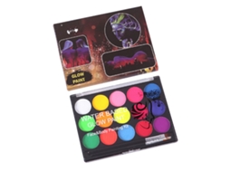 15 Cores De Tinta Fluorescente Para Rosto E Corpo Para Halloween E Cosplay