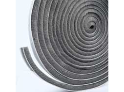 Faixa De Escova Autoadesiva De 5 M X 15 Mm Para Portas De Correr, Cinza