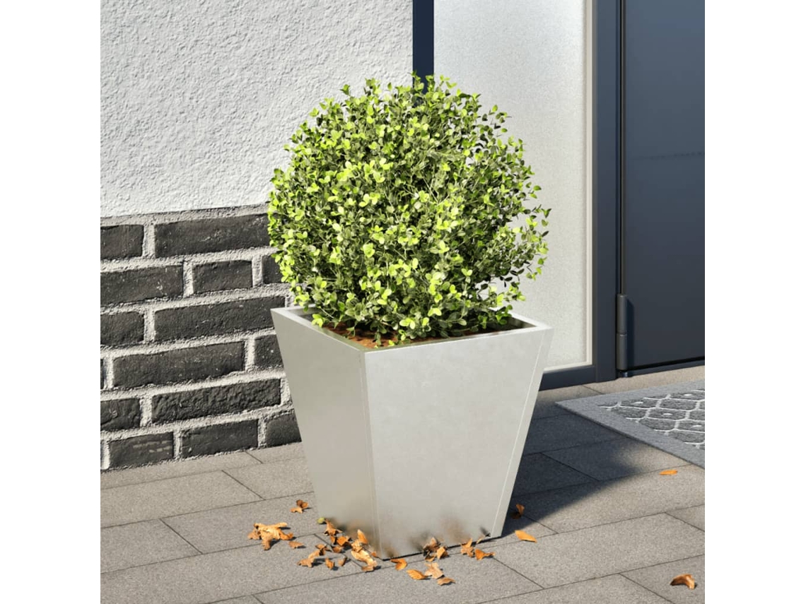 Vidaxl Vaso/floreira De Jardim 30x30x30 Cm Aço Inoxidável