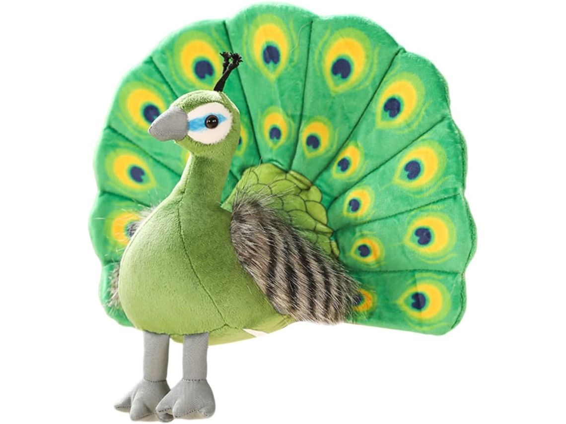 Adorável Pavão De Pelúcia Em Desenho Animado, Presente Perfeito E
