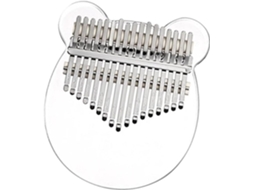 Mini Kalimba Em Acrílico Transparente
