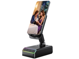 Presentes de aniversário, alto falante Bluetooth, com indução de áudio, suporte de telefone, carregador JYTGALX