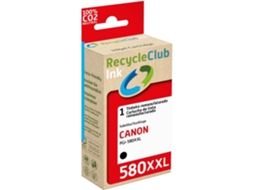 Tinteiro RECYCLECLUB PGI-580XX Preto (Outlet Caixa Aberta)