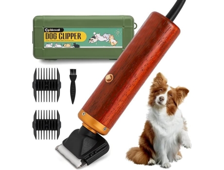 Cgoldenwall Tosquiadeira Elétrica Profissional 55 W para Animais Peludos Cachorro Samo Tedi Coelho Gato Ovelha e Outros Animais com 66 SSS
