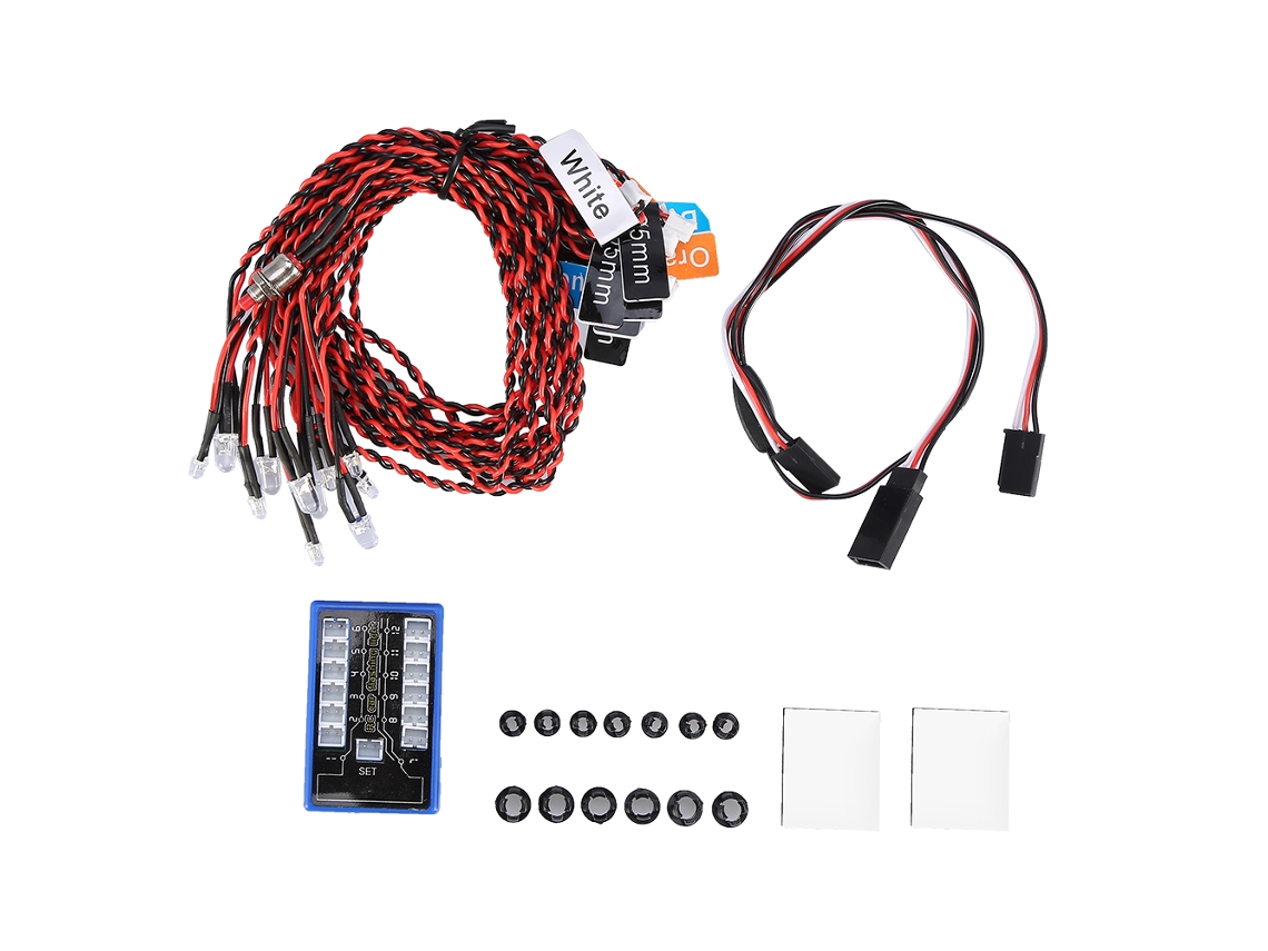 Kit de Luzes Piscantes LED para Carro RC S/MARCA