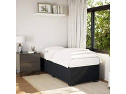 Estrutura De Cama 90x200 Cm Veludo Preto