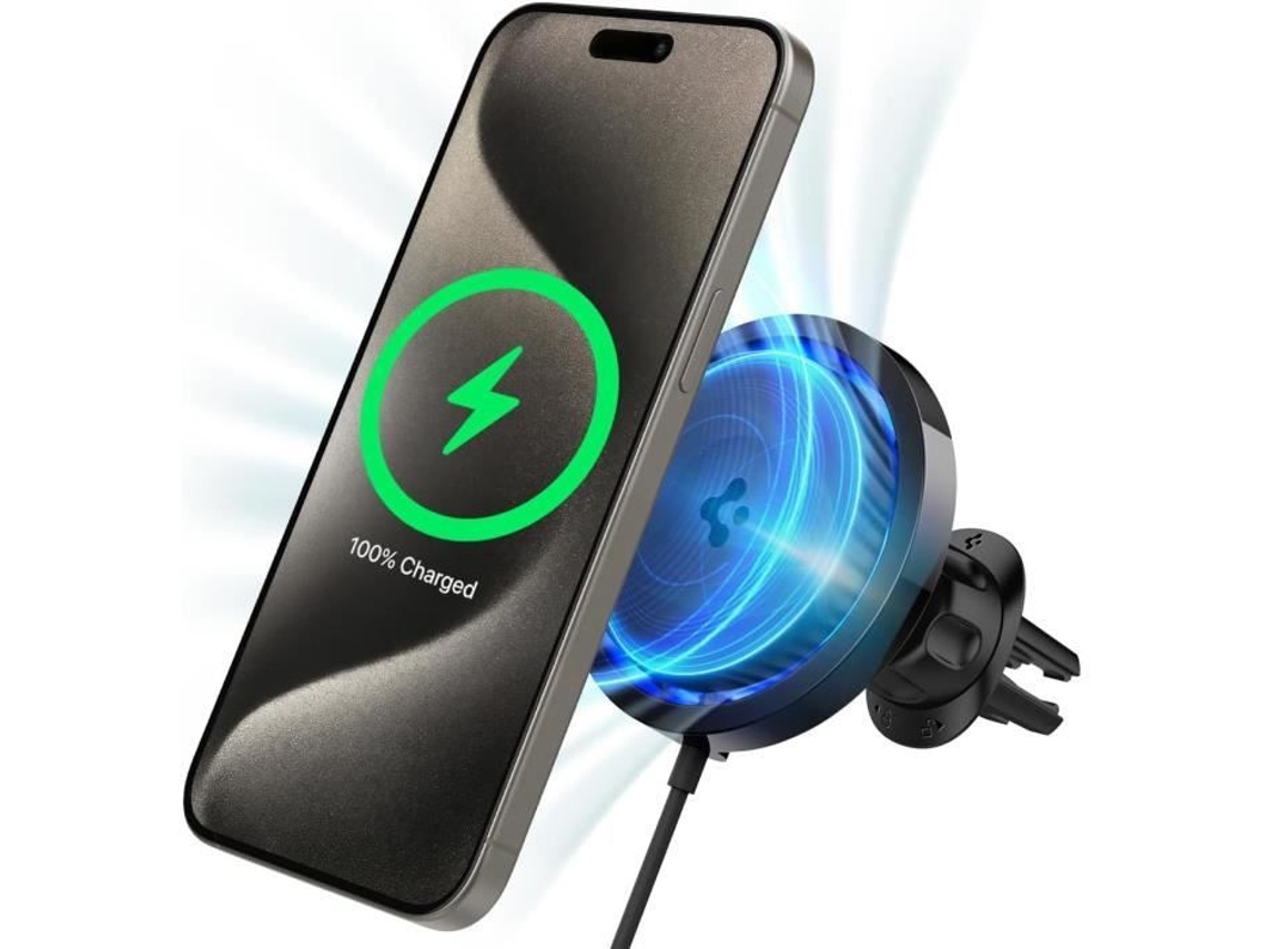 Carregador de carro Spigen Onetap Pro 3 Magsafe 65 W com tecnologia Cryomax
