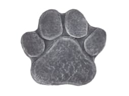 Pedra Memorial com Pegadas de Cachorro para Jardim e Túmulo S/MARCA