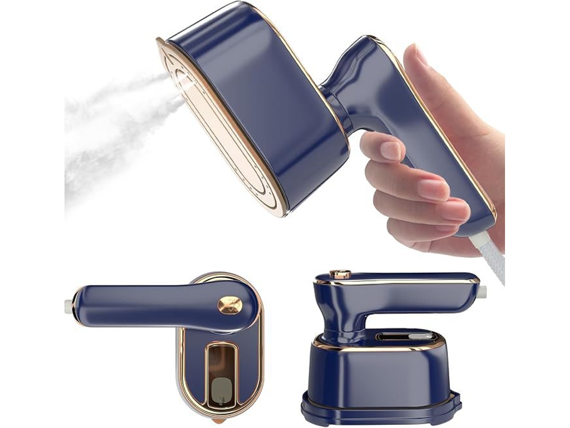 Mini ferro de passar a vapor para viagem, pequena máquina de passar roupa portátil, ideal para viagens, dormitórios e utensílios domésticos Lyx