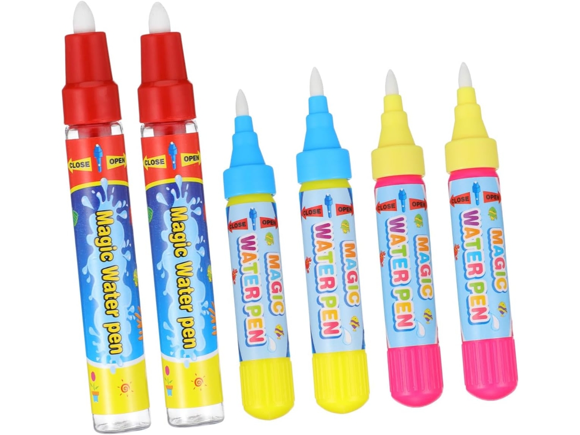 Exceart Conjunto De 6 Canetas De Água Para Desenho E Uso Educacional