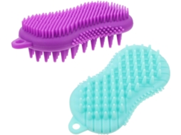Conjunto De 2 Escovas Banho Silicone Hemobllo, Acessórios De Massagem, Limpeza Corporal, Escova Esfoliante