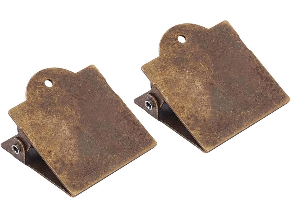 2 Alfinetes de Metal Antigos para Álbuns de Recortes, Cadernos, Diários e Blocos de Notas Retrô