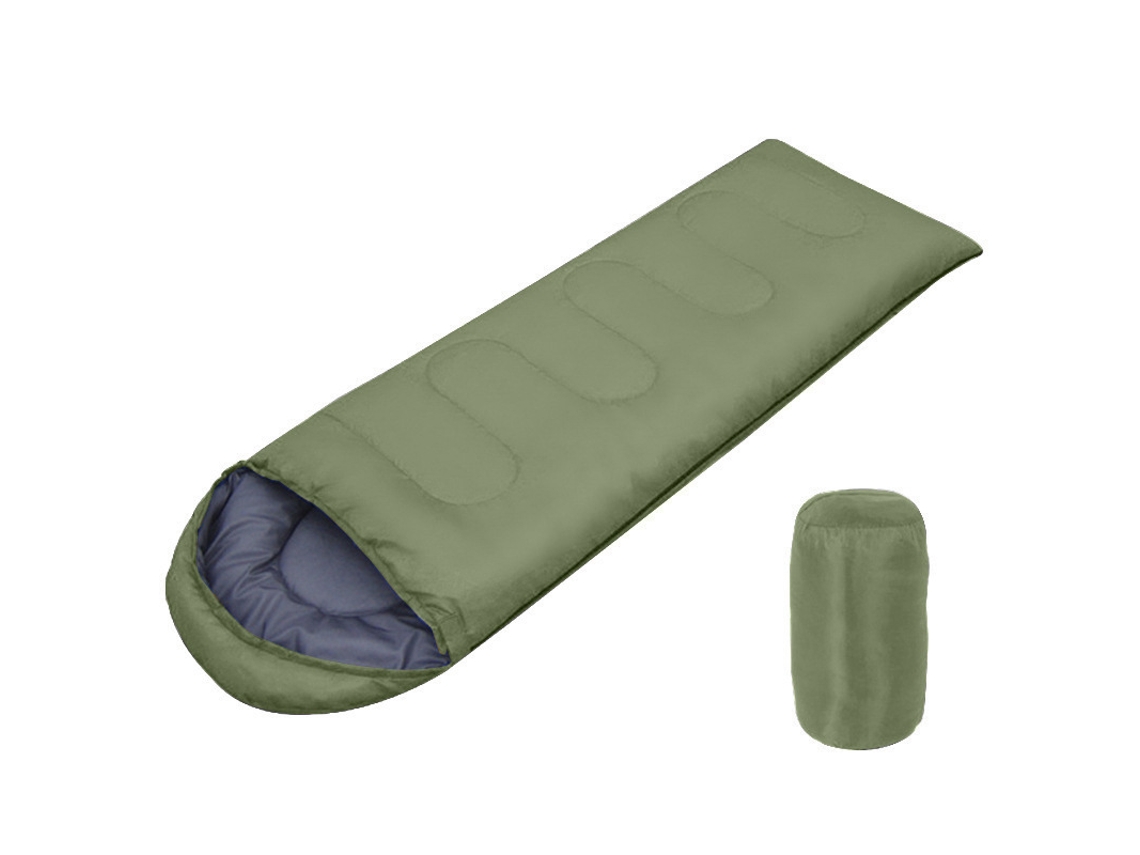 Saco de dormir para viagens ao ar livre, verde escuro PANOONA (5°c 5°c)
