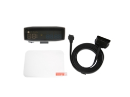 Aetheria 3.7in Hud Carro Alarme Velocidade Excesso Tela Projeção Painel Display Obd Ii Multifuncional