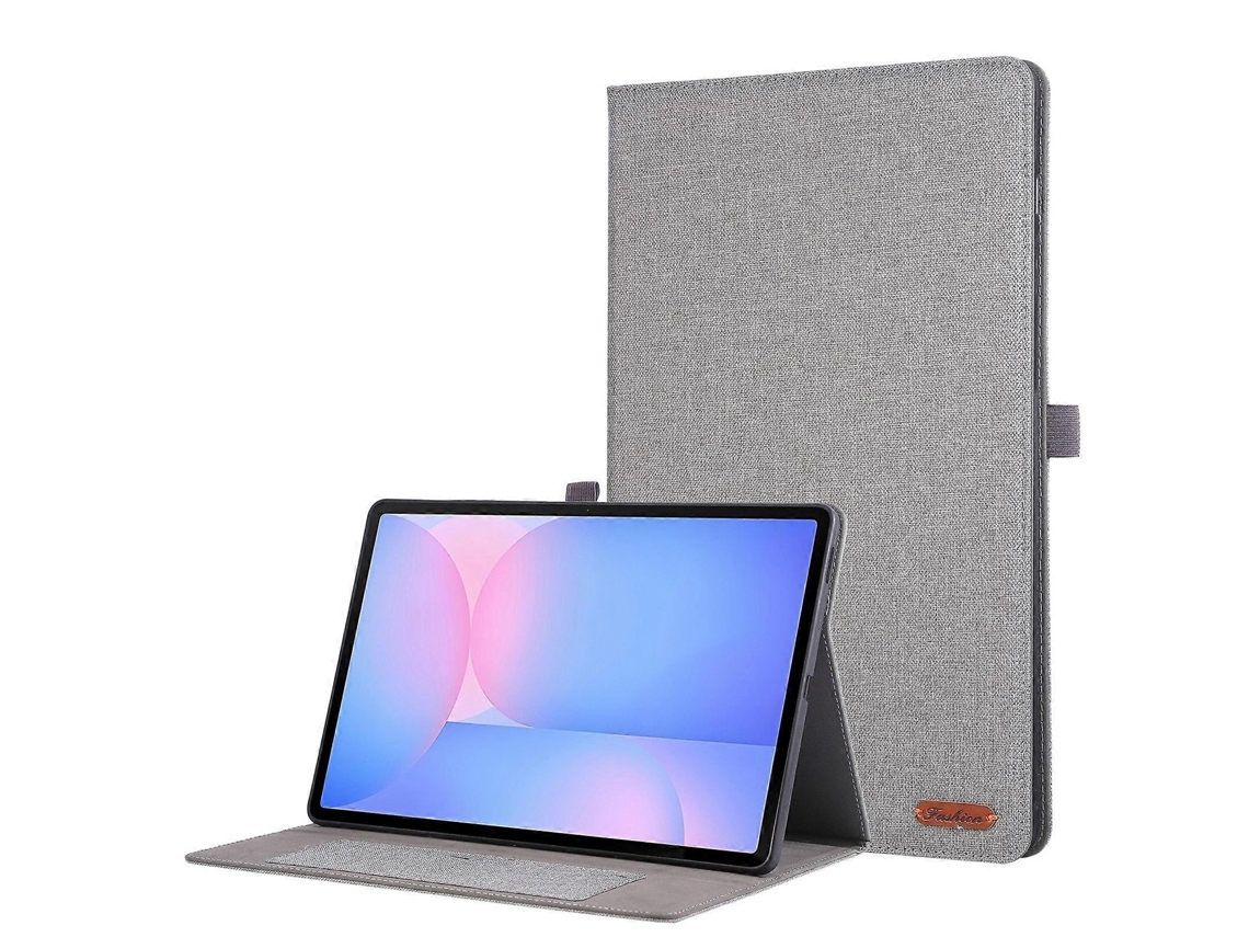 Capa de couro com textura de tecido horizontal Webake para tablet