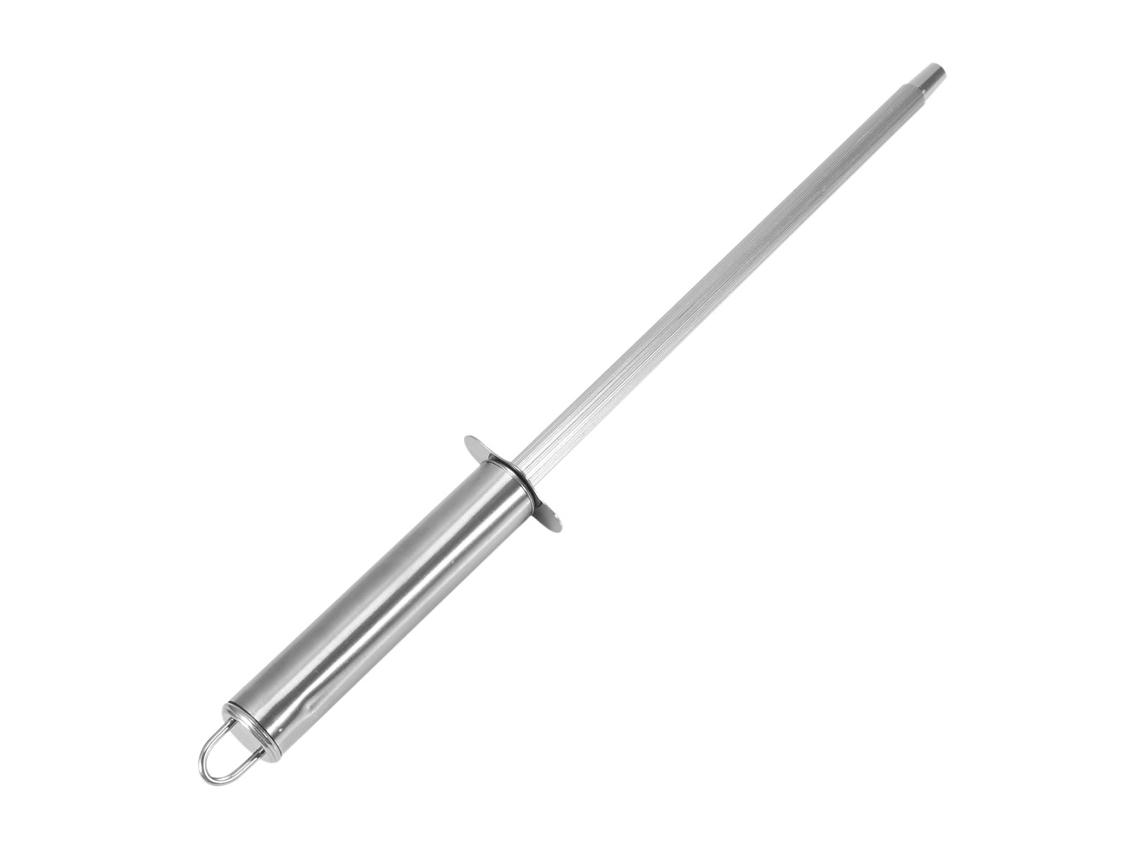 Barra de afiador de facas de aço inox com alça ergonômica, ferramenta de cozinha S/MARCA