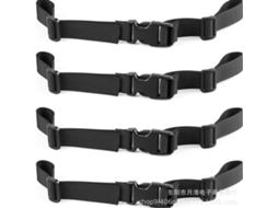 Conjunto de 5 Alças Ajustáveis para Mochila: Peitoral, de Ombro, Cinto Fixo, Fivela Extra e Antiderrapante AQUAFORGE