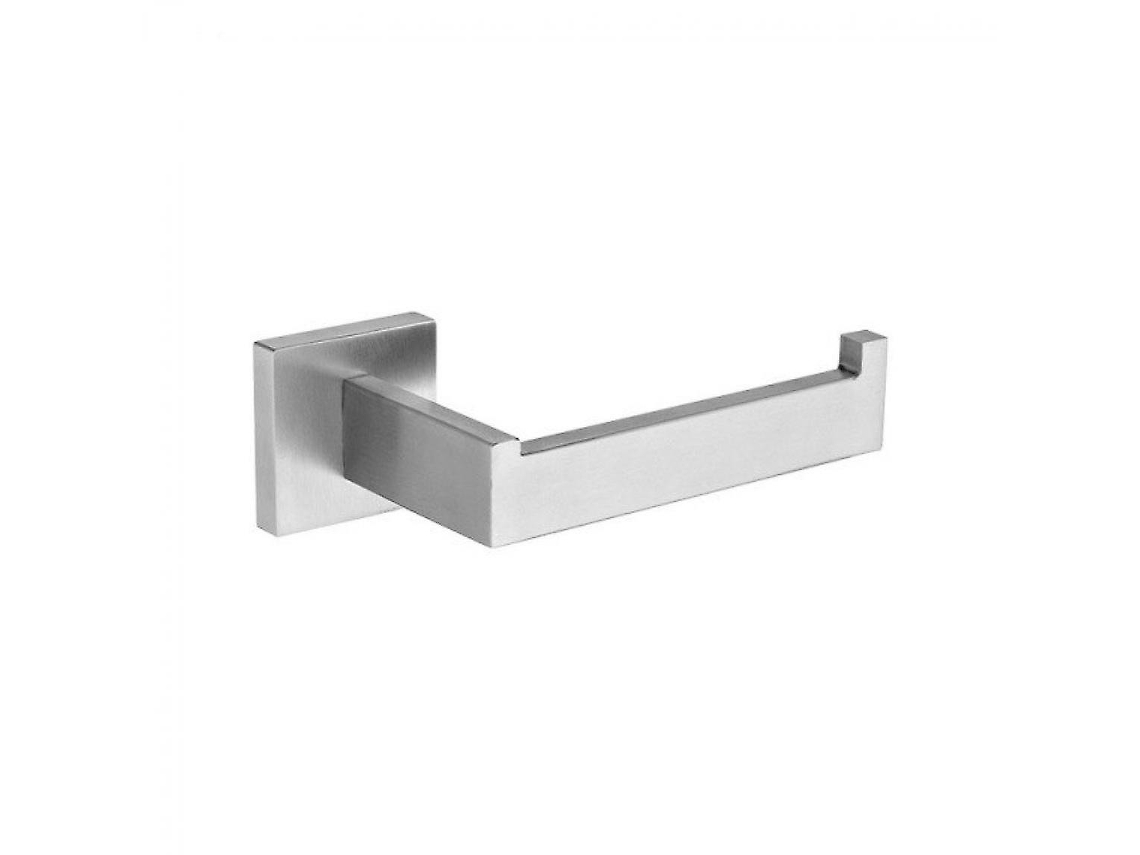 Suporte De Papel Higiênico Quadrado De Aço Inoxidável, Acessórios Para Banheiro, Espelho Cromado, Suporte De Papel Aquaforge (prata)