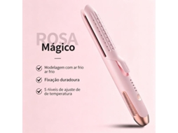 Alisador Modelador 2em1 com Ar Frio, 5 Níveis de Temperatura, Protege os Fios, para Qualquer Cabelo em Casa STELASPLEN