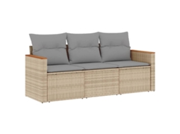 Garden Sofa Set, Garden Sofa Sets Vidaxl Bege Rattan / Vime (n/a)