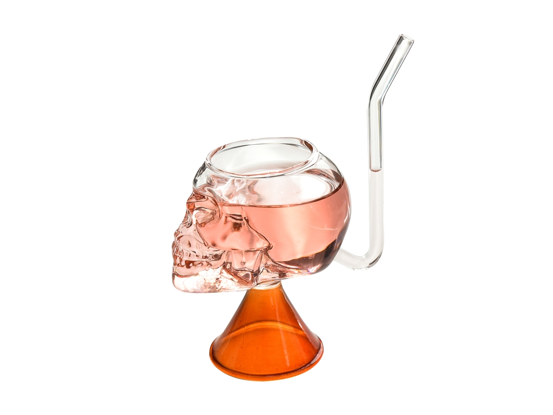 Copo LAXISCREED Caveira Vidro Halloween Decoração