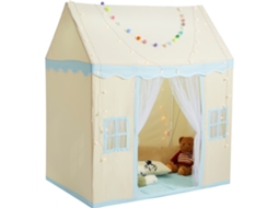 Tenda De Brincar Infantil Em Tecido Respirável Com Luz, Tapete Antiderrapante E Acessórios Tekmaquinas