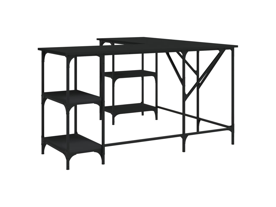 Desk, Desks Vidaxl Preto Madeira Processada (n/a)
