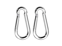 2 Peças Carabinas Resistentes Para Balanço Infantil Escalada Rede Chaveiro Conexão Garrafa