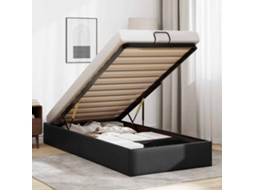 Vidaxl Estrutura De Cama Otomana Sem Colchão 90x200 Cm Preto