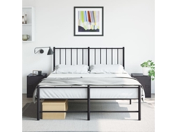 Vidaxl Mesas De Cabeceira 2 Pcs 34,5x39x44 Cm Aço Preto