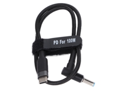 Cabo De Carregamento Usb-c Para Plugue Dc, Carregamento Rápido, Flexível E Durável, Adequado Para Laptops Hp
