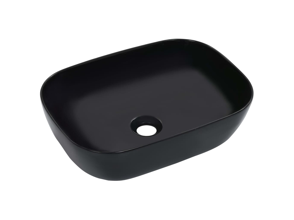 Basin, Basins Vidaxl Preto Cerâmica (n/a)