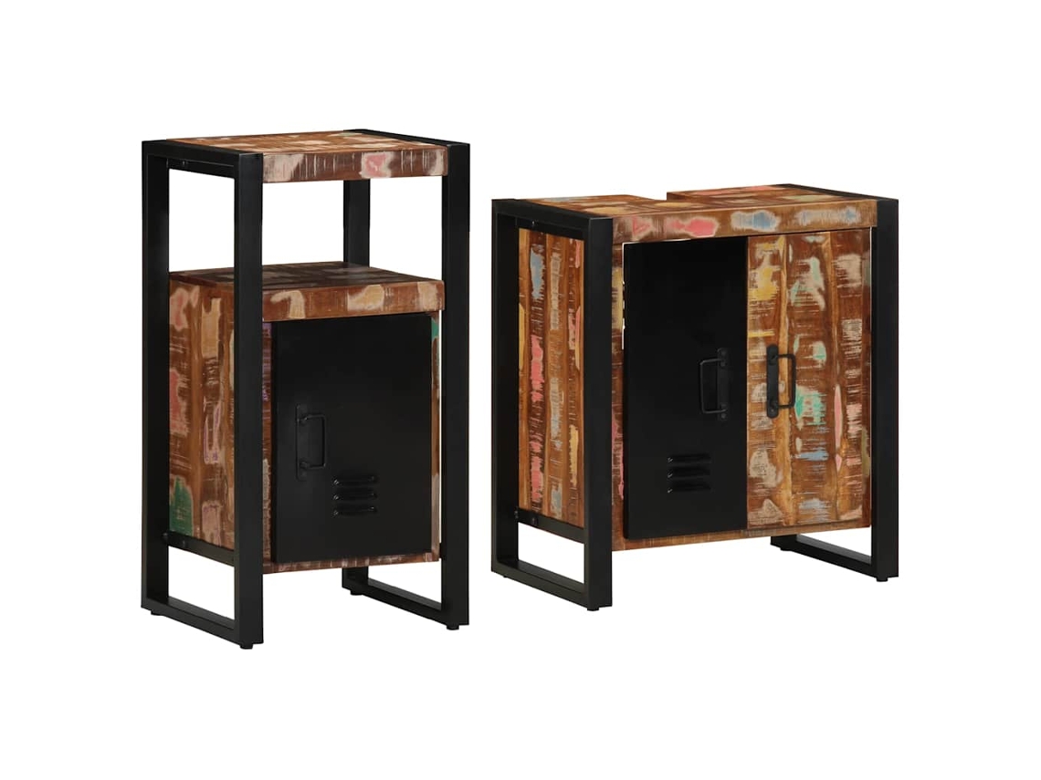 Conjunto de Móveis para Banheiro 2 Pcs Madeira Reforçada MAISON EXCLUSIVE