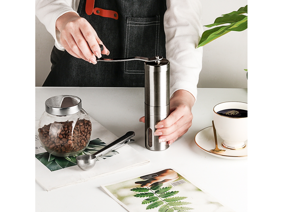 Moedor De Café Manual Silver Brilvibera