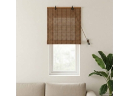 Vidaxl Estores De Rolo Castanho 40 X 160 Cm Bambu