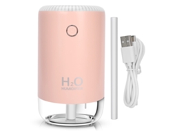 Umidificador (portátil Usb Com Função De Luz Noturna) Mini Led Rosa Sakura 370ml Sprayer