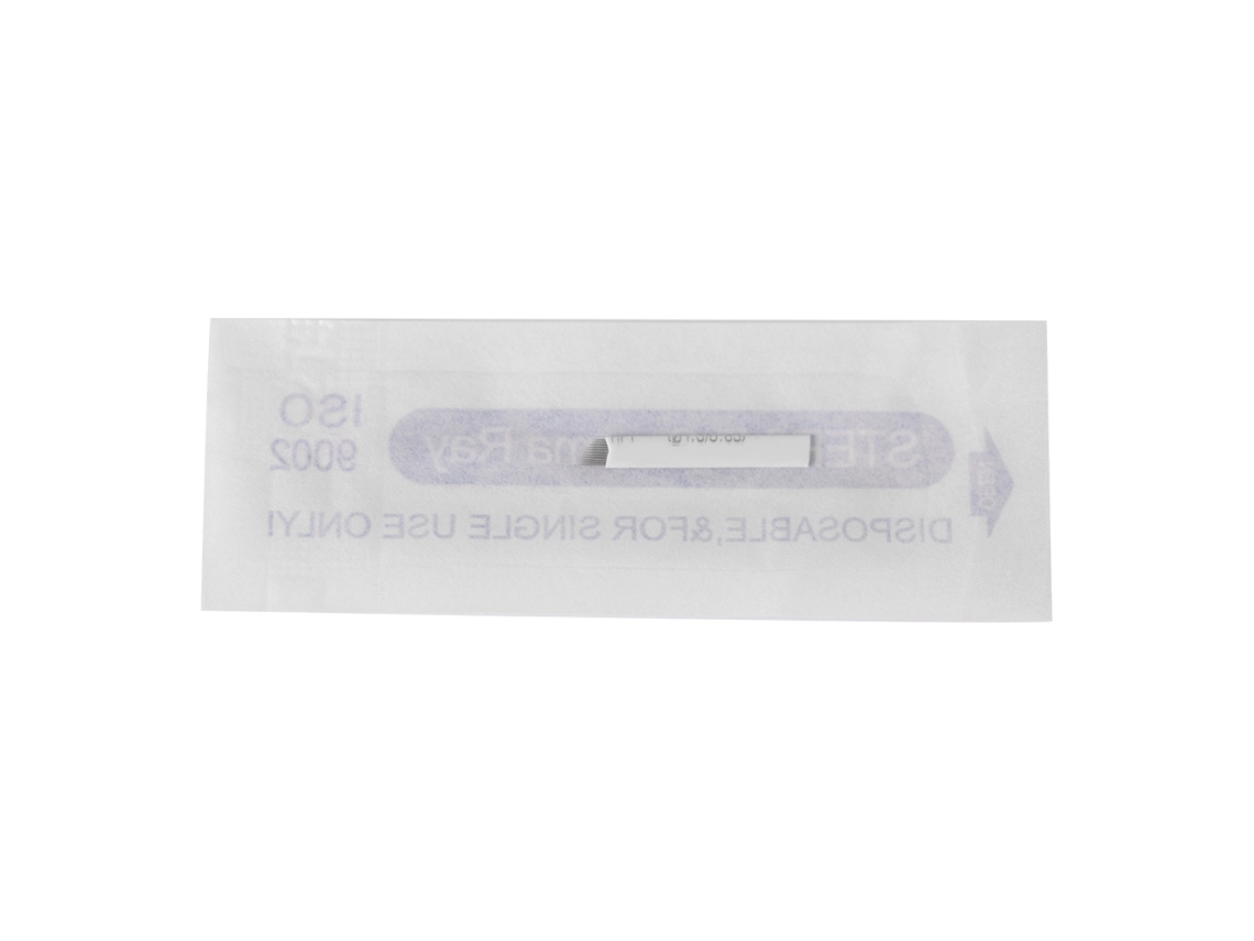 Agulha Estéril De Microblading Manual Para Tatuagem De Sobrancelha 0.25mm Lâmina 3 Maquiagem Permanente
