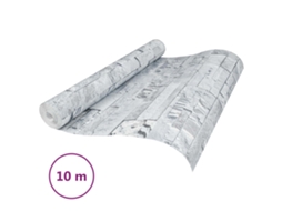 Maison Exclusive - Papel De Parede 3d De Pedra Cinzento-claro 10 X 0,53 M