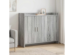 Vidaxl Buffet Sonoma Cinzento 98,5 X 33 X 80 Cm Derivados De Madeira