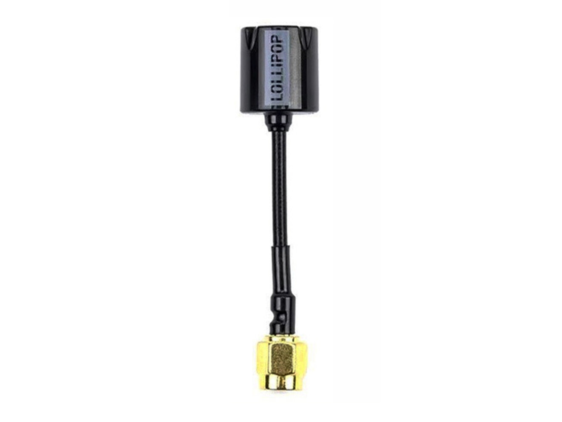 Antena Fpv Mini Lollipop 5 5.8ghz Preta Ganho 2.5dbi Conectores Mmcx Sma Rp sma Polarização Vertical para Drone Rc MDUG