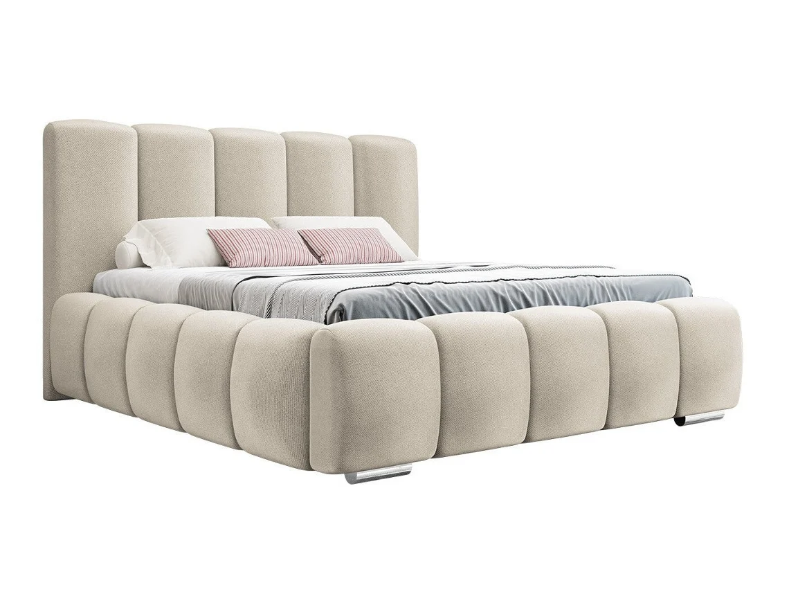 Cama Estofada c/arrumação AMBIHOME GORDON (Bege - 180x200 cm)
