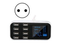 Estação de Carregamento para Desktop EOOCOO (8 Portas 40w com Display)
