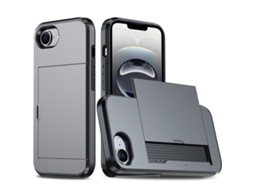 Capa Protetora À Prova De Choque Para Iphone 16e - Compartimento Para Cartão