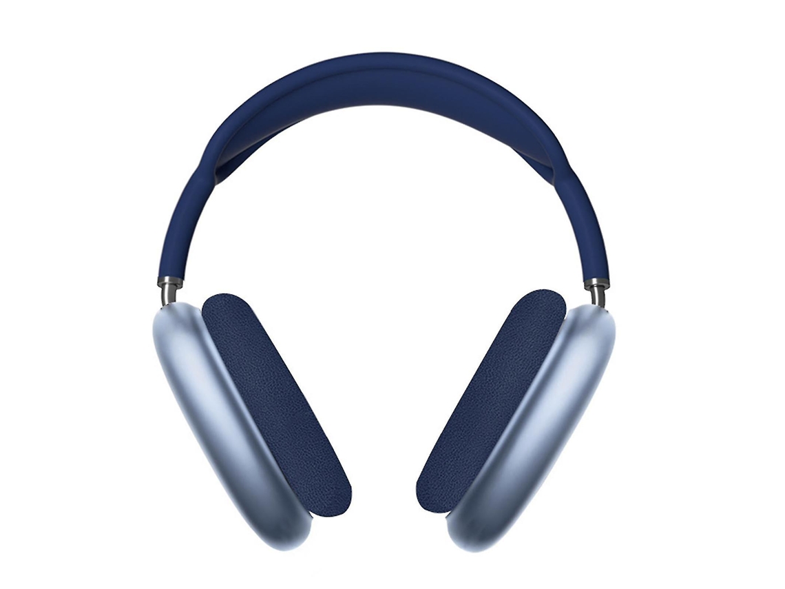 Fones De Ouvido Supra Auriculares P9 Com Espuma Viscoelástica, Cobertura Total, Cancelamento De Ruído Ativo, Cor Azul. Brilvibera